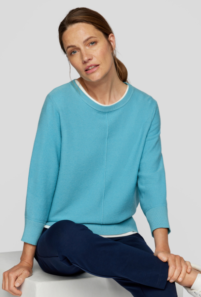 Pullover in pfauenblau