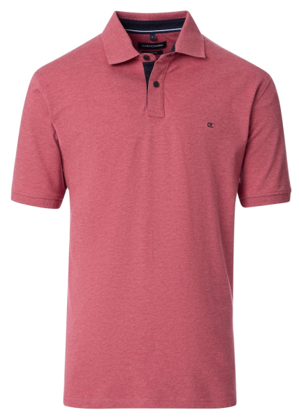 1/2 Arm Polo Shirt in erdbeer-rot