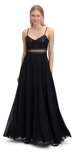 Langes Ballkleid in black