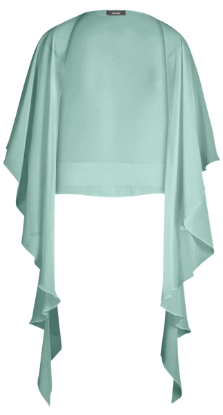 Lange Chiffon Stola in strong mint
