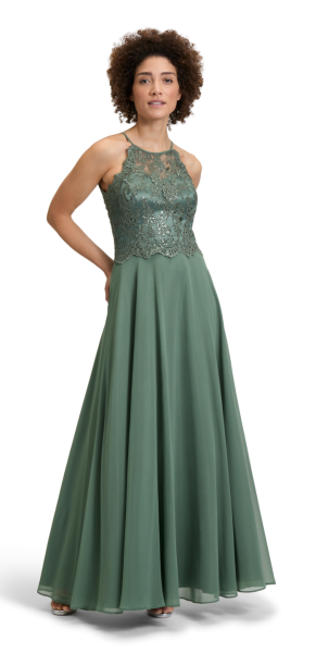 Langes Ballkleid in aventurine