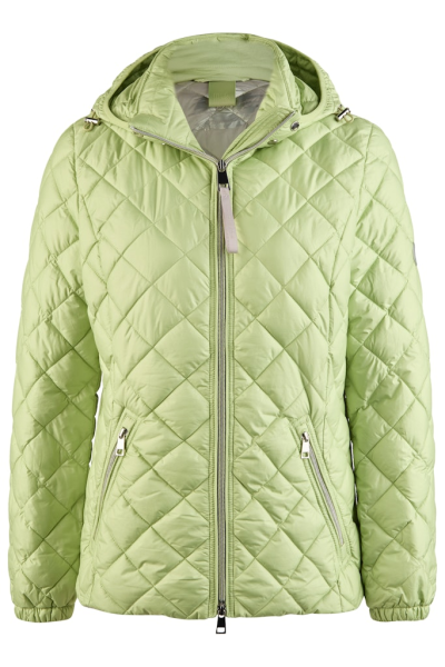 Leichte Steppjacke mit Kapuze in apple green