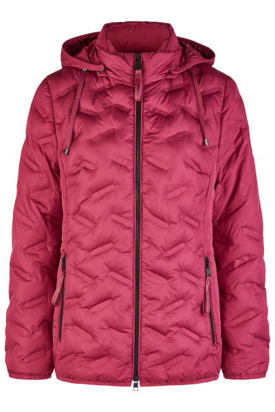 Warme Steppjacke in wild berry