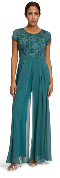 Jumpsuit in dark emerald