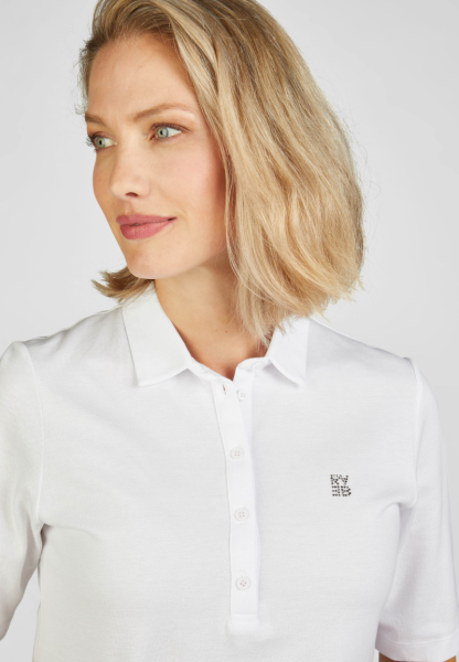 1/2 Arm Polo Shirt in weiß