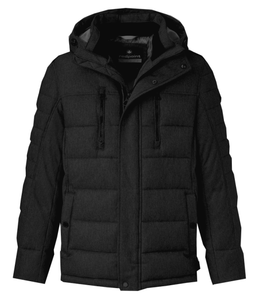 Warme Steppjacke mit Funktion in anthrazit