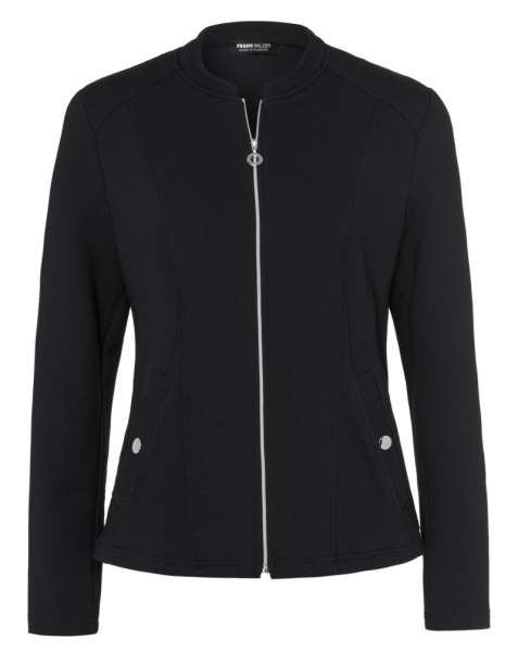 Leichte Jersey Jacke in schwarz