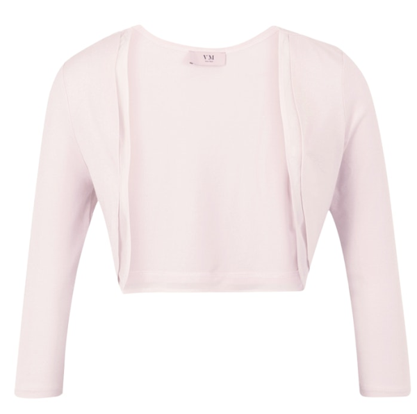 Kurze Bolero-Jacke in pale rose