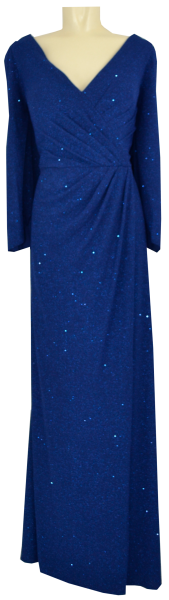 Langes Ballkleid in royal blau