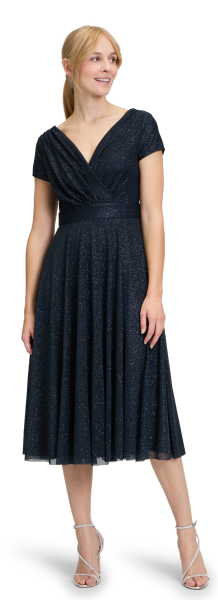 Midi langes Ballkleid in grey-grey