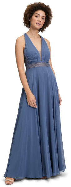 Langes Ballkleid in blue stone