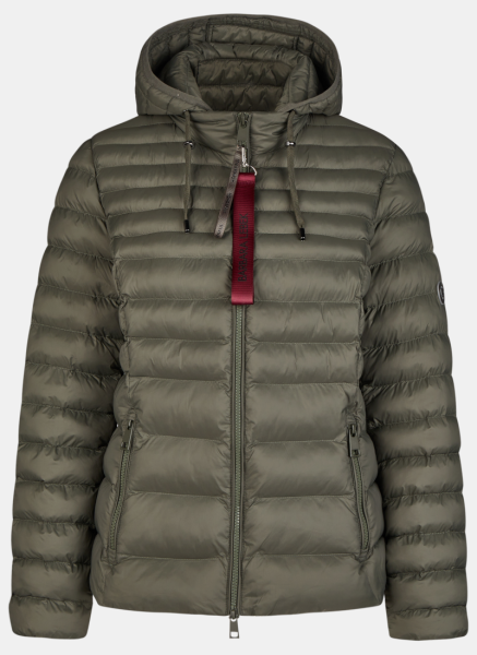 Warme Thermo Steppjacke in olive green