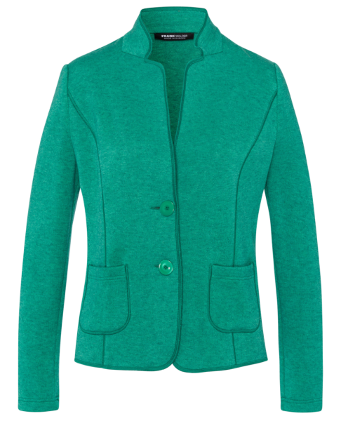 Blazer-Strickjacke in emerald green