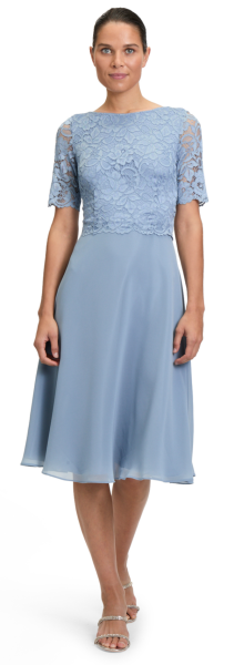 Mittellanges Kleid in steel blue