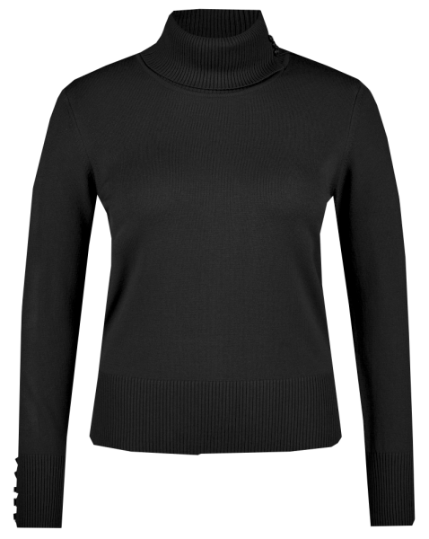 Pullover mit Rollkragen in schwarz