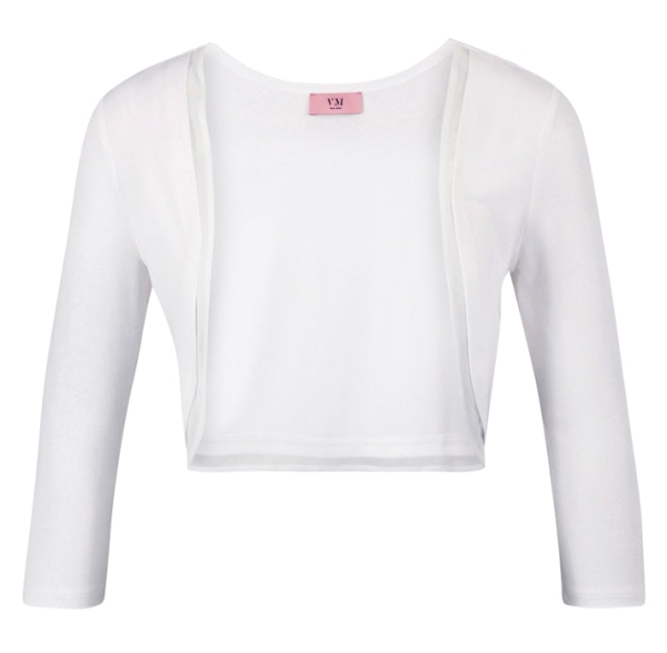 Kurze Bolero-Jacke in offwhite