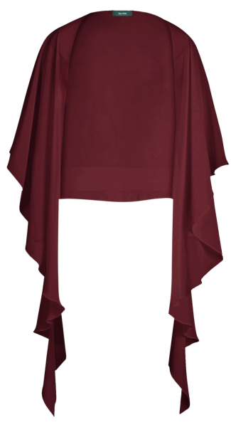 Lange Chiffon Stola in deep wine