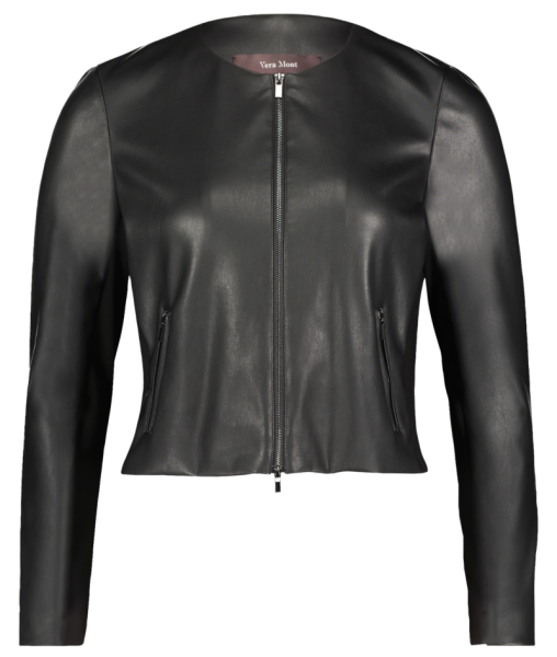 Kunstlederjacke in black