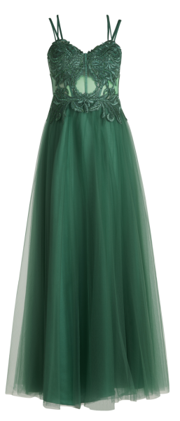 Langes Ballkleid in dark sage