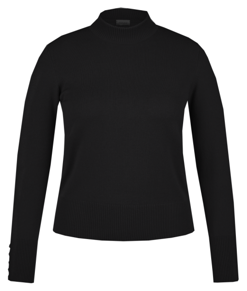 Pullover mit Turtle Kragen in schwarz