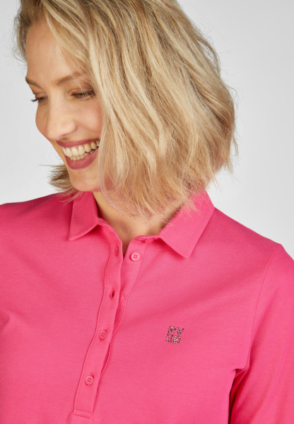 1/2 Arm Polo Shirt in magenta