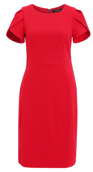 Mittellanges Kleid in campari