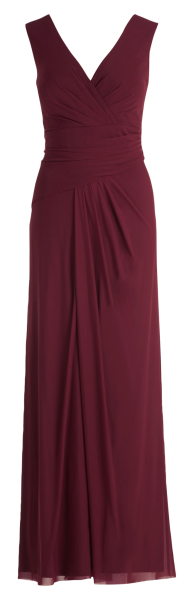 Langes Ballkleid in deep wine