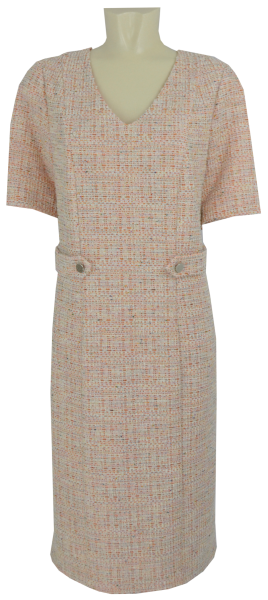 Kleid in koralle-creme